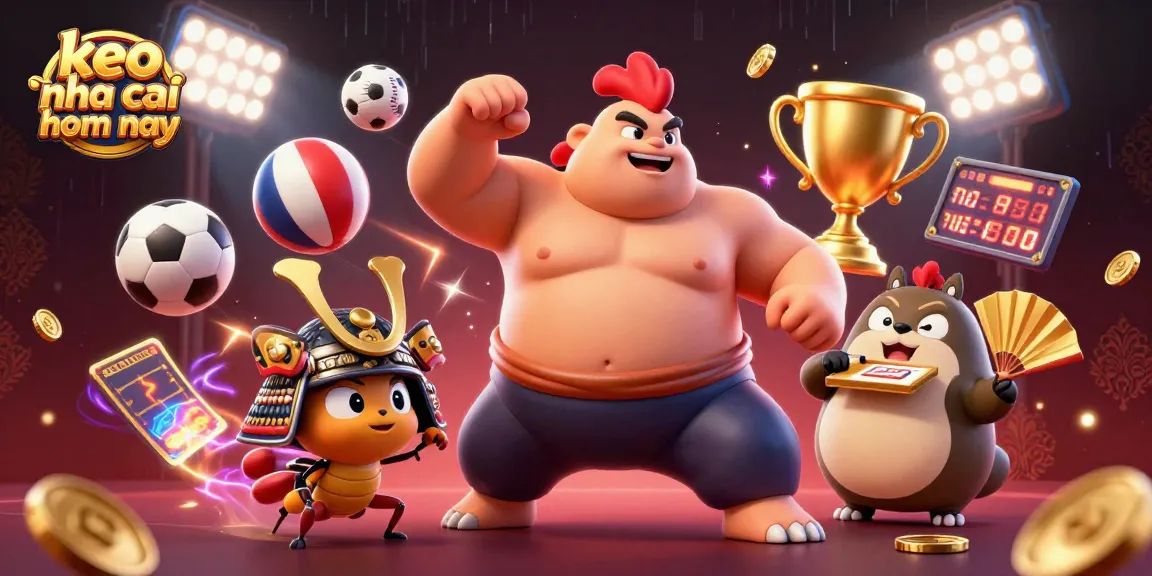 Engage with keo nha cai hom nay through thrilling sports betting action featuring dynamic characters and vibrant visuals.