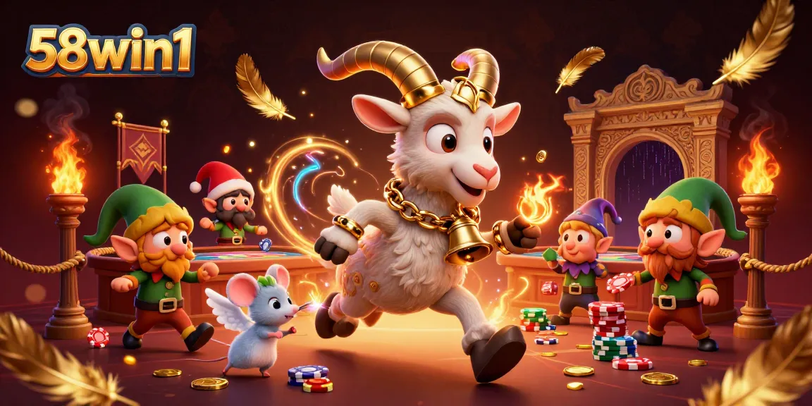 Engage in thrilling holiday gaming activities at 58win1's horror casino, featuring Krampus and festive chaos.
