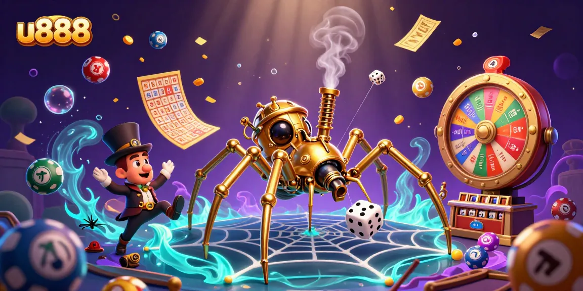 Engage in thrilling gameplay with u888's vibrant casino elements and stunning 3D illustration.